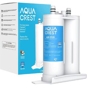 AQUA CREST Replacement for WF2CB®, PureSource2®, NGFC 2000, FC100, 1004-42-FA, Kenmore 9916, 469911, 469916 Refrigerator Water Filter, 2 Filters