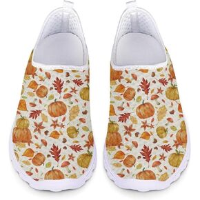 GIFTPUZZ Women Men Casual Non Slip Comfort Walking Shoes Soft Lightweight Slip On Sneakers