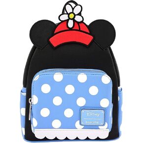 Loungefly Women's Backpack, Minnie Mouse Retro Polka Dot, Medium
