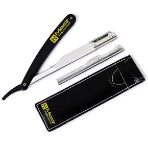Professional Barber Straight Edge Barber Razors Macs Brand-50-01 (White Handle Razors)