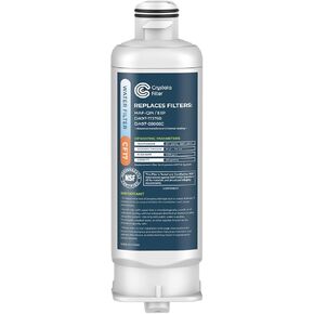 Crystala Filters Replacement for DA97-17376B Water Filter, NSF 42 Compatible with Samsung HAF-QIN, HAF-QIN/EXP, DA97-08006C, RF23M8070SG, RF23M8070SR, RF23M8090SG, RF23M8570SR (3 Pack)