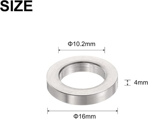 uxcell 12pcs Stainless Steel Spacer 6.2mm Bore x 10mm OD x 8mm Length Screw Bushing Plain Finish Round Metal Spacer for M6 Screws Bolts and Rods in Saudi Arabia