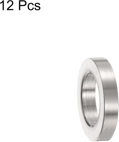 uxcell 12pcs Stainless Steel Spacer 6.2mm Bore x 10mm OD x 8mm Length Screw Bushing Plain Finish Round Metal Spacer for M6 Screws Bolts and Rods in Saudi Arabia