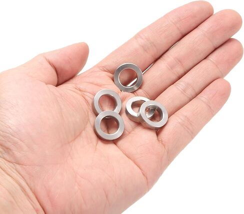 uxcell 12pcs Stainless Steel Spacer 6.2mm Bore x 10mm OD x 8mm Length Screw Bushing Plain Finish Round Metal Spacer for M6 Screws Bolts and Rods in Saudi Arabia
