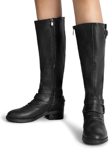 DREAM PAIRS Women's Knee High Riding Boots Wide Calf in Saudi Arabia