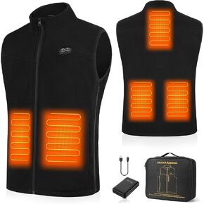 ECIFEE Heated Vest for Men with Battery Pack Included, Lightweight Electric Men's Heated Vest for Hunting Fishing