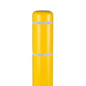 BollardGard 7inches x 52inches Bollard Cover Yellow - Innoplast (Yellow red Tape)