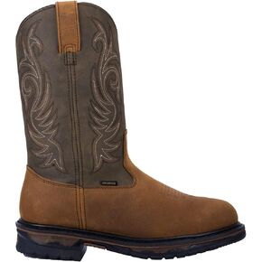 Laredo Mens Hammer Distressed Round Toe Dress Boots Mid Calf - Brown
