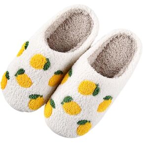 GJIKE Women's Men's Evil Eyes Slippers Winter Fuzzy Memory Foam Fluffy Warm House Shoes