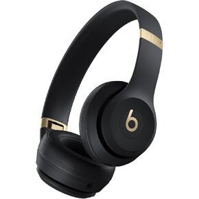 Beats Solo 4 - Wireless Bluetooth On-Ear Headphones, Apple & Android Compatible, Up to 50 Hours of Battery Life - Black & Gold in Kuwait