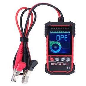 12V 24V Battery Tester for Car, Digital Automotive Battery Load Analyzer with Color Screen,Charging Cranking System Tester for Truck Marine Motorcycle SUV Boat