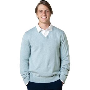 Hope & Henry Men's Organic Cotton Long Sleeve Essential Pullover Sweater