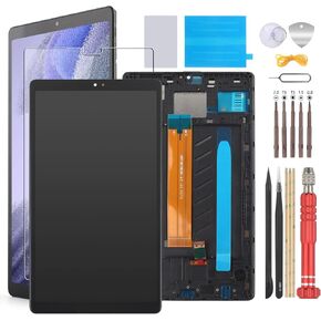 بديل شاشة Samsung Tab A7 Lite لجهاز Galaxy Tab A7 Lite 8.7 بوصة استبدال شاشة LCD لجهاز Tab A7 Lite SM-T220 SM-T227U جزء إصلاح مجموعة رقمنة اللمس باللون الأسود مع أدوات تثبيت الإطار in Kuwait