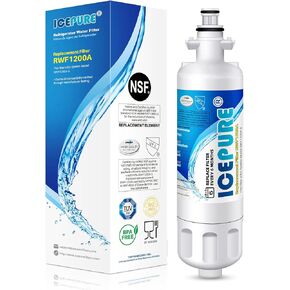 ICEPURE ADQ36006101 9690 Water Filter Replacement for LG LT700P, Kenmore Elite 46-9690 ADQ36006102, RWF1200A, CLCH106, RWF1052 LFX28968ST LFXS29626S LFXS30766S LFX31925ST LFX31945ST Refrigerator,3PACK