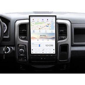 14.4 Inch Android 13 Car Radio for Dodge Ram 1500 2500 3500 2013-2018 Stereo Upgrade Tesla Style Head Unit Multimedia Player Touch Screen Android Auto GPS Navigation