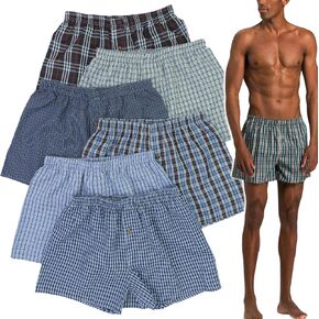 ToBeInStyle Men's Classic Multicolor Boxer Briefs in 3 or 6 Pack in Saudi Arabia