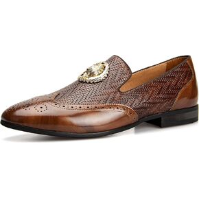 JITAI Men Loafers Slip-On Shoes for Men Fashion Loafers Party Shoes