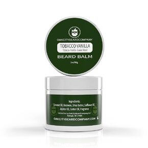 Oak City Beard Company - Tobacco Vanilla - 2 Ounce - Beard Balm - Tobacco - Vanilla - Guaiac Wood - Beard Conditioner