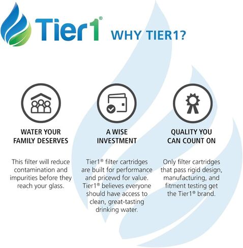 Tier1 5231JA2006A Refrigerator Water Filter 3-pk | Replacement for LG LT600P, 5231JA2006B, Kenmore 46-9990, 9990, 469990, 5231JA2006F, 5231JA2005A, Fridge Filter in Kuwait