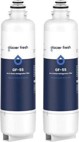 GLACIER FRESH 12033030 Replacement for Bosch 11025825 Ultra Clarity Pro Refrigerator Water Filter BORPLFTR50, Compatible with 12028325, 11032531, BORPLFTR50, WFC100MF, B36CT80SNS, B36CL80ENS (2 Pack) in Kuwait