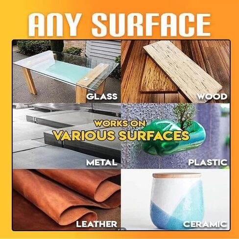 Welding High-Strength Oil-Based Glue, Universal Super-Instant Glue, Super-Bright Liquid Glue Can Quickly Repair and Cure, Suitable for Metal, Plastic, Wood, Ceramics, Leather， 50 Grams/Bottle (2PCS) in Saudi Arabia