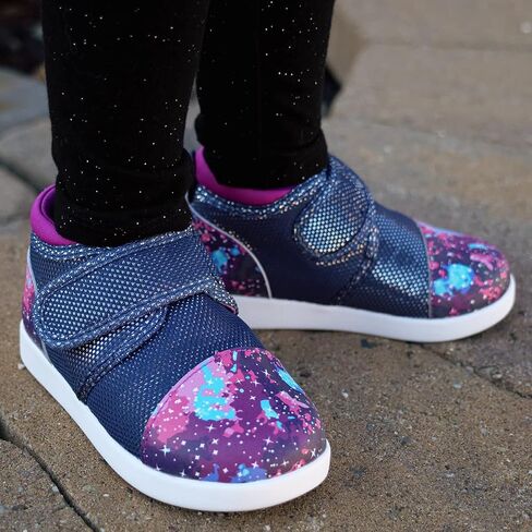 ikiki Sneaks Shoes for Toddlers and Little Kids. Roomy fit Sneakers - Note: Non Squeaking - Vegan Leather Toe and Heel in Kuwait