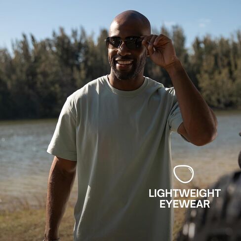 نظارات Eddie Bauer الذكية للرجال نظارات بلوتوث ذكية مع عدسات مستقطبة UV400 ومكبرات صوت مفتوحة للأذن وميكروفون Horizon (قياسي) in Saudi Arabia