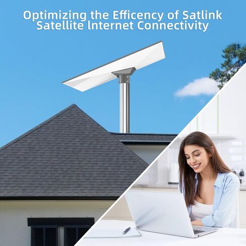 Starlink Gen 3 Pipe Adapter,Starlink Pole Mount,Starlink Mounting Kit,Starlink V3 Mount Plate Roof Mount for Starlink Standard Dish,Starlink Internet Satellite Kit Accessories,Easy to Install in Saudi Arabia