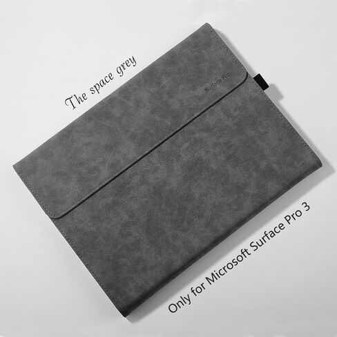 Protective Case for Microsoft Surface Pro 3 Model 1631 Compatible with Keyboard Cover Ultral Thin & Light Heat Dissipation Design (Grey) in Kuwait