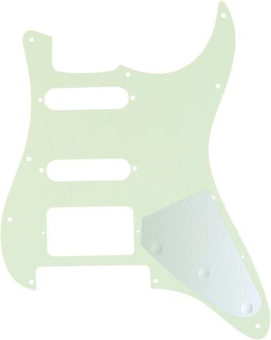 Musiclily Pro باليد اليسرى 11 فتحة على الطراز الحديث Strat HSS جيتار Pickguard لقطع جسر ستراتوكاستر الأمريكي/المكسيكي فلويد روز، 4 طبقات من اللؤلؤ الأبيض in Saudi Arabia
