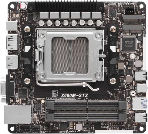 مقبس سلسلة ASRock AMD Ryzen 9000/8000/7000 AM5 DeskMini X600W Dual DDR5 6400 ميجا هرتز 96 جيجابايت in Kuwait