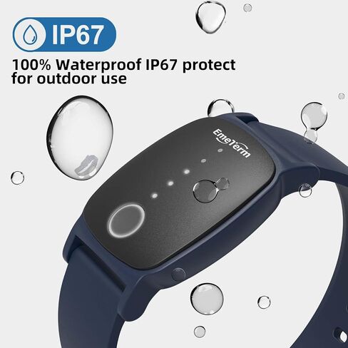 EmeTerm Explore - سوار معصم Galaxy Black مضاد للغثيان حاصل على موافقة إدارة الغذاء والدواء الأمريكية (IP67)، مقاوم للماء أثناء السفر، غثيان السفر، تخفيف القيء، قابل لإعادة الشحن، تصميم حزام كلاسيكي، لا يوجد جل خالٍ من المخدرات بدون آثار جانبية in Kuwait