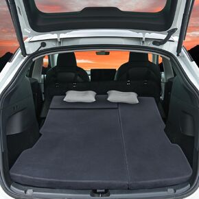 Upgraded Memory Foam Camping Mattress for Tesla Model Y/Model X, High Density Foam, Foldable Space Saver, Twin Size Tesla Sleeping Mat with Head Support Pad & Storage Bags & 2 Pillows