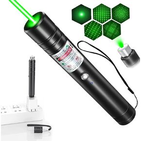 Long Range Laser Pointer, Green Laser Pointer, USB Rechargeable, for TV, LED, LCD Screen Presentation