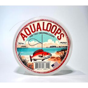 Pre-Tied Dropper Loops - 30Lbs Monofilament - 80 Loop Spool