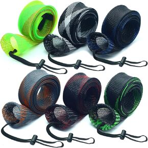 Rod Sleeves Fishing Rod Sleeves Socks for Fishing Poles Fishing Rod Sleeves Rod Cover Rod Sleeve Socks with Lanyard for Fly Fishing Rod,Casting Fishing Rod, Sea Fishing Rod