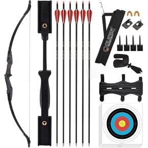 LWANO Recurve Bows for Adults - Archery Takedown Bow and Arrow Set for Adults/Youth/Teens Beginners Target Practicing, Left & Right Handed, 20/30/40lbs