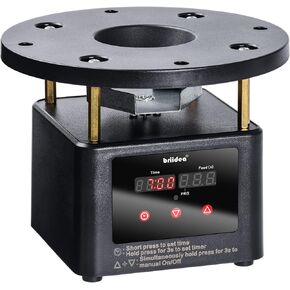 briidea Deer Feeder Timer, All-in-One Deer Feeder Motor and Timer Kit with Programable Digital Timer, Metal Spin Plate, Adjustable Mount, Black