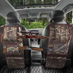 2PCS Truck Gun Rack, Foldable Seat Back Car Gun Holder, Camo Rifle Holder Adjustable Automotive Gun Racks Gun Storage for Hunting Rifles SUV
