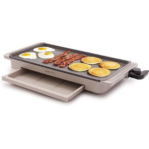 GreenPan Advanced 12" X 15" Electric Skillet with Lid, 7QT Capacity for Family Meals, Healthy Ceramic Nonstick PFAS-Free Coating, Fry, Sauté, Steam, Simmer, Sear, Stir Fry, Dishwasher Safe, Clay