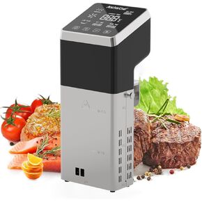 Anchorchef Sous Vide 1400W Precision Cooker, Professional Sous Vide Cooker with Stainless Immersion Circulators, with large Touchscreen Accurate Temperature Timer, Fast-Heating, Powerful Pump Design