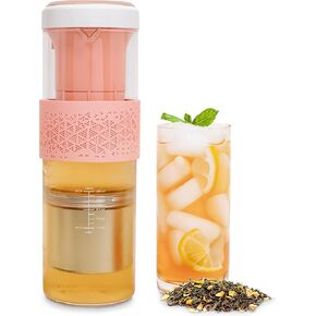 Vianté Automatic Iced Tea Maker | Fast Cold Brew Technology | No Heating Needed | Rechargeable Battery | BPA-Free Glass Pitcher | Perfect Iced Tea in Minutes