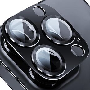 Camera Lens Protector for iPhone 16 Plus/iPhone 16, Tempered Glass Camera Lens Protector Aluminum Alloy Lens Ring Camera Cover Fit for iPhone 16/16 Plus (Diamond Colorful)