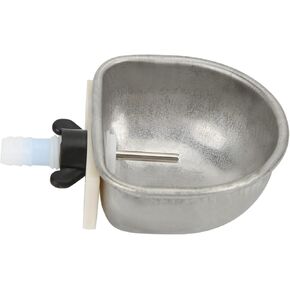 Rabbit Water Feeder, Pack of 10 Rabbit Breeding Equipment Anti Scratch Stainless Steel Nipple Drinking Water Bowl, Splint Type Fixed Design Hanging Pet Cage Water Bowls