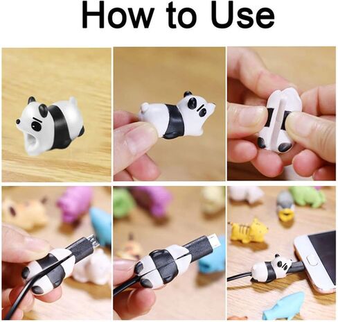 Phone Charger Cable Protector Animals - 12 USB Charger Cord Protector for iPhone, iPad, Android, Samsung, Animal Charging Cable Savers in Saudi Arabia