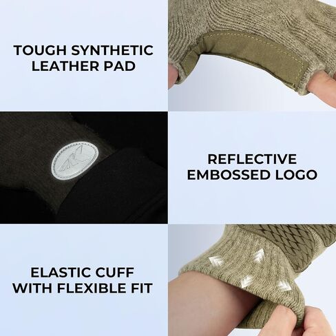 KastKing Bully Wooly 3-Cut Fingerless Wool Fishing Gloves, Cold Weather Warm Winter Gloves for Men & Women, Ice Fishing in Kuwait