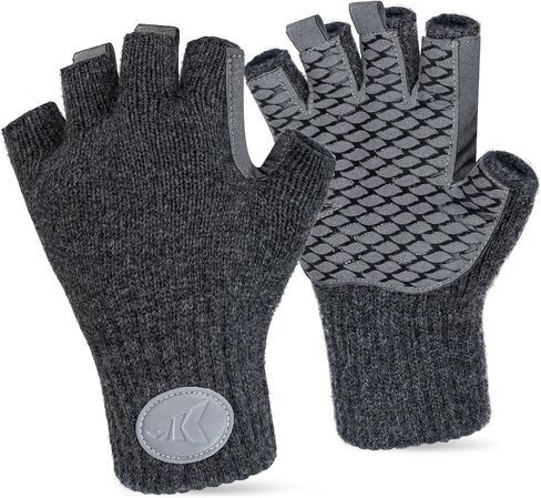 KastKing Bully Wooly Fingerless Wool Fishing Gloves, Cold Weather Warm Glove for Ice Fishing, Winter Gloves for Women & Men in Saudi Arabia
