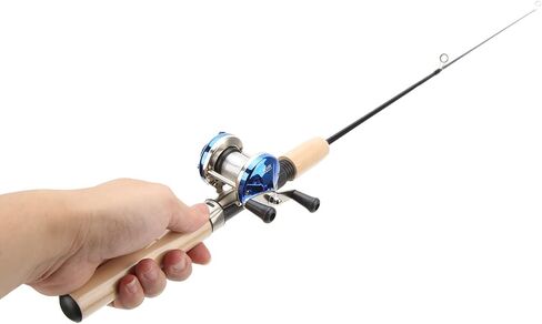 الجليد الصيد رود المحمولة الجليد الصيد رود عدة الشتاء الصيد القطب مجموعة الصيد رود مع بكرة معالجة الصيد A75l الجليد الصيد رود عدة المحمولة الشتاء الصيد القطب مجموعة معالجة الصيد in Kuwait