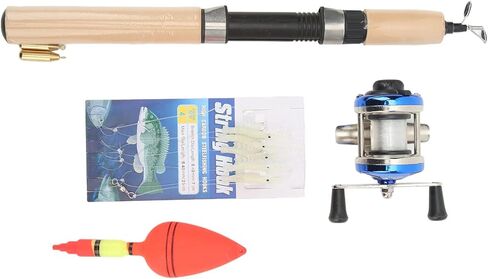 الجليد الصيد رود المحمولة الجليد الصيد رود عدة الشتاء الصيد القطب مجموعة الصيد رود مع بكرة معالجة الصيد A75l الجليد الصيد رود عدة المحمولة الشتاء الصيد القطب مجموعة معالجة الصيد in Kuwait