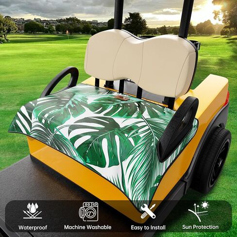 أغطية مقاعد عربة الجولف 10L0L متوافقة مع EZGO & Club Car، منشفة مقعد عربة الجولف غير قابلة للانزلاق لمقاعد 2/4 أشخاص، ملحقات عالمية لبطانية مقعد عربة الجولف (50 × 30 بوصة) in Saudi Arabia